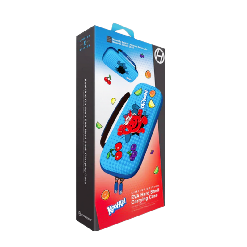 New Hyperkin Eva Hard Shell Carrying Case for Switch, durable black protective travel accessory