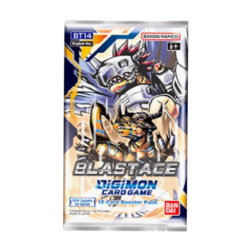 New Blast Ace Booster Pack for Digimon TCG featuring rare collectible cards, latest expansion set