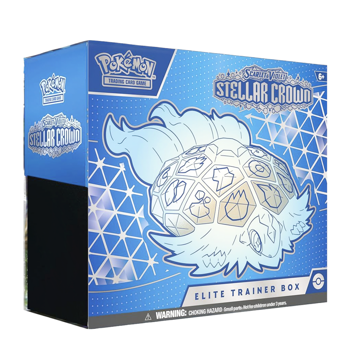 Buy new Stellar Crown Elite Trainer Box Pokemon TCG featuring exclusive cards, vivid artwork, and collector's items.