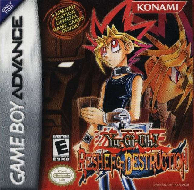 Yugioh Reshef of Destruction GBA game cartridge, classic strategy card battle, for Game Boy Advance collectors edition