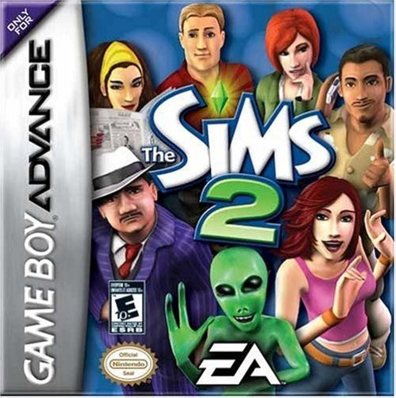 Buy Sims 2 for GBA, a classic simulation game cartridge in vibrant packaging, perfect for retro gaming enthusiasts.