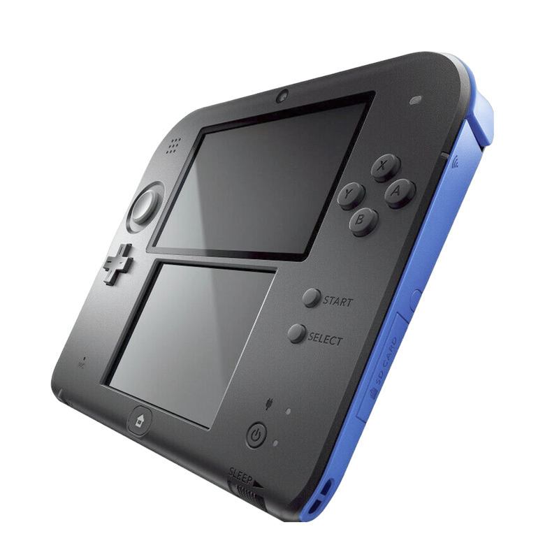 Buy used Nintendo 2DS Console in Electric Blue, refurbished handheld gaming system with stylus and charger