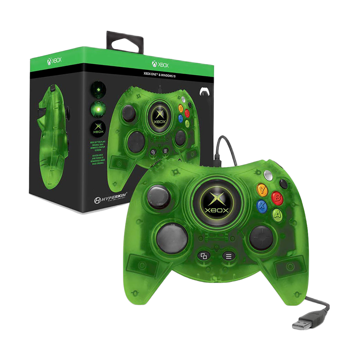 Buy new XBOX Duke Official Controller for XBOX One in sleek black design, ergonomic grip, wireless connectivity