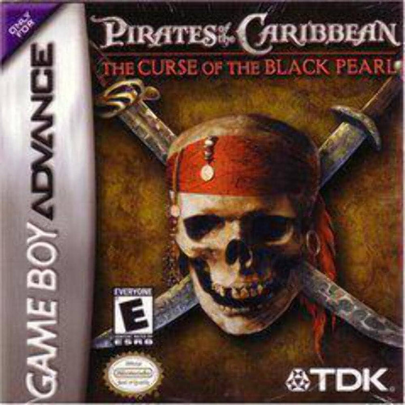 Pirates of the Caribbean: Curse of the Black Pearl GBA game cartridge, action-adventure genre, collectible edition