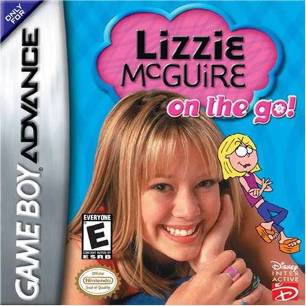 Lizzie McGuire On the Go! GBA game cartridge, vintage pink, collectible for Nintendo fans