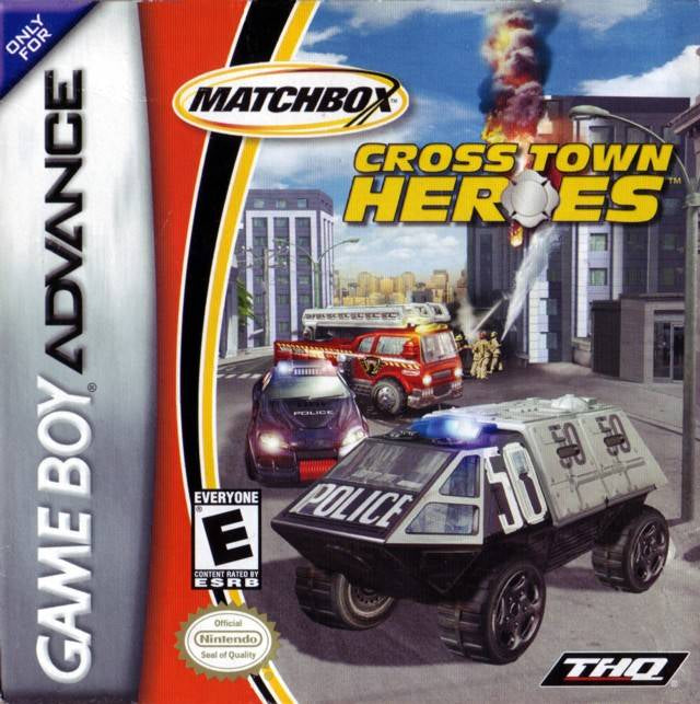 Buy Matchbox Crosstown Heroes GBA game cartridge, vibrant packaging, for kids' action-adventure gaming