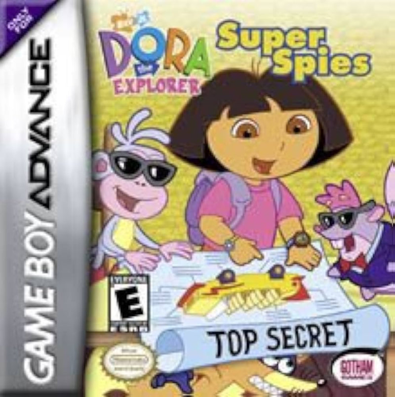Buy Dora Super Spies GBA game cartridge, vibrant cover art, family-friendly adventure, for Game Boy Advance enthusiasts