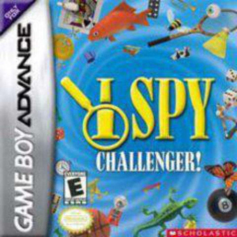 I Spy Challenger! GBA game cartridge, colorful puzzle adventure for kids, handheld gaming nostalgia