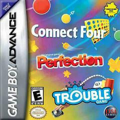 Connect 4, Perfection, and Trouble | GBA classic board games bundle for family game night, colorful design