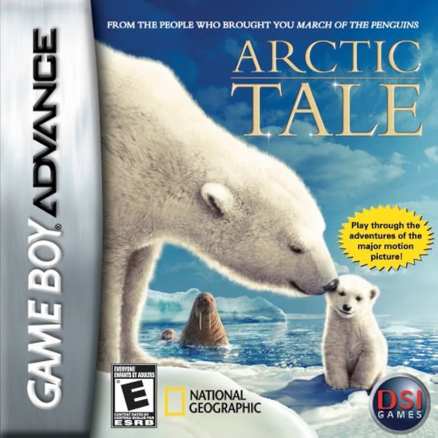 Arctic Tale GBA game cartridge, family-friendly adventure for Nintendo Game Boy Advance, colorful graphics