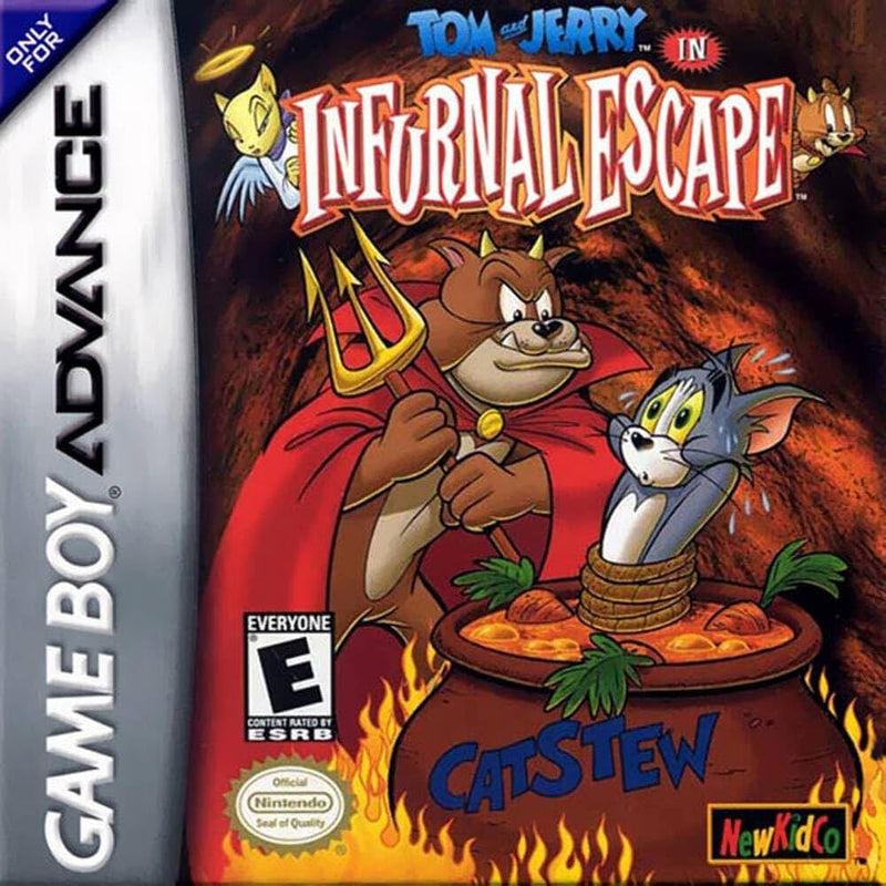 Tom & Jerry Infurnal Escape GBA game cartridge, classic animated action for Game Boy Advance, collectible