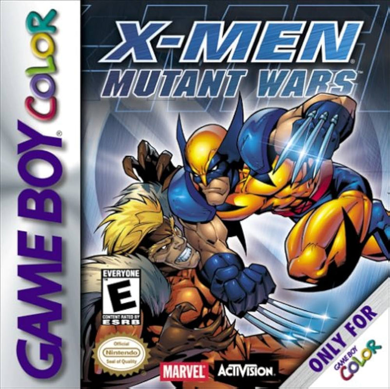 Retro X-Men Mutant Wars GBC game cartridge, classic 90s handheld gaming, collectible item