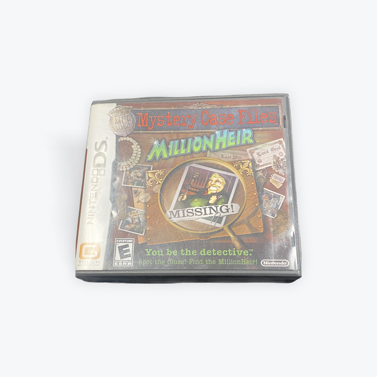 Mystery Case Files Millionheir DS game, puzzle-solving adventure for Nintendo DS, engaging graphics