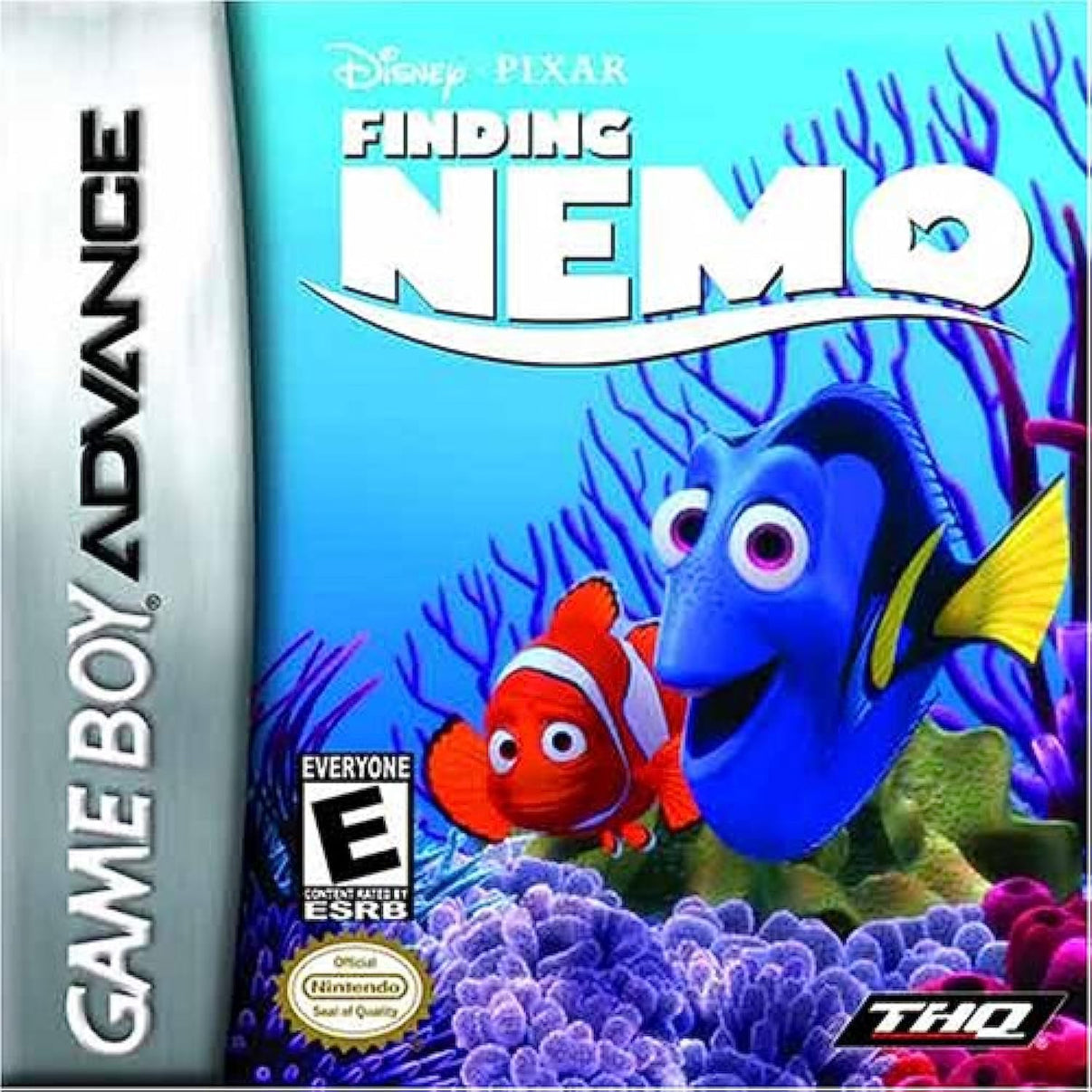 Finding Nemo GBA game cartridge, vibrant cover art, family-friendly adventure, for Nintendo Game Boy Advance