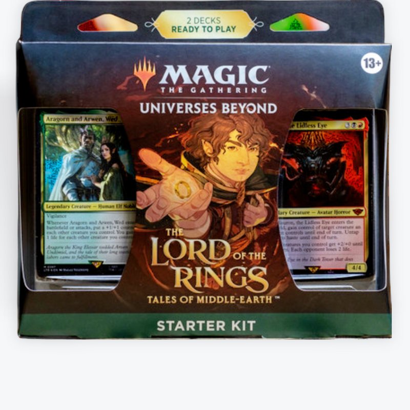 Magic Lord of the Rings Starter Kit MTG, new collectible card game set, fantasy-themed, for beginners