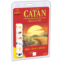 Buy Catan Dice Game, portable strategy board game for family nights, includes colorful dice and score sheets