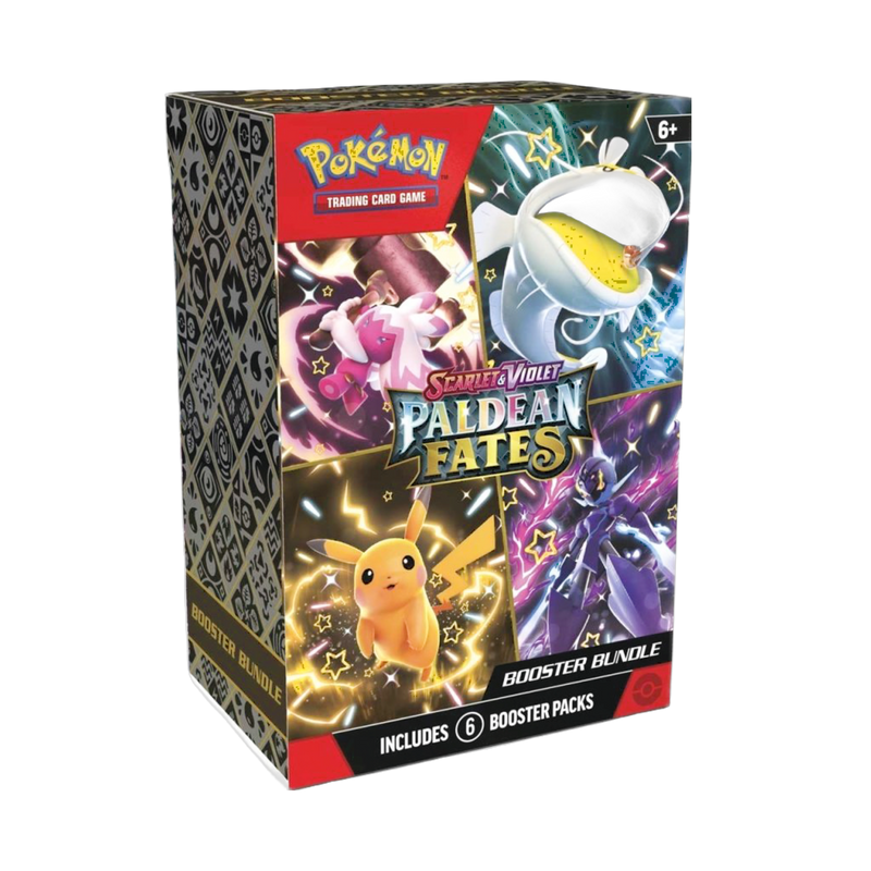 New Pokemon Paldean Fates Booster Bundle featuring exclusive cards, collectible packaging, perfect for fans and collectors
