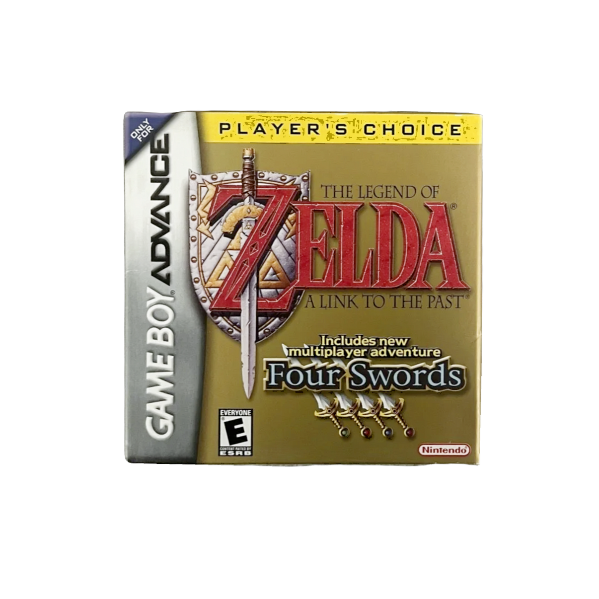Legend of Zelda Link’s Awakening Four Swords GBA game cartridge, vintage collectible for Nintendo enthusiasts