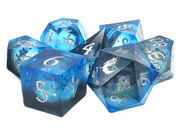 Vintage-inspired Old School Dice Packs in assorted colors, premium acrylic, for board games and RPGs, collectible set