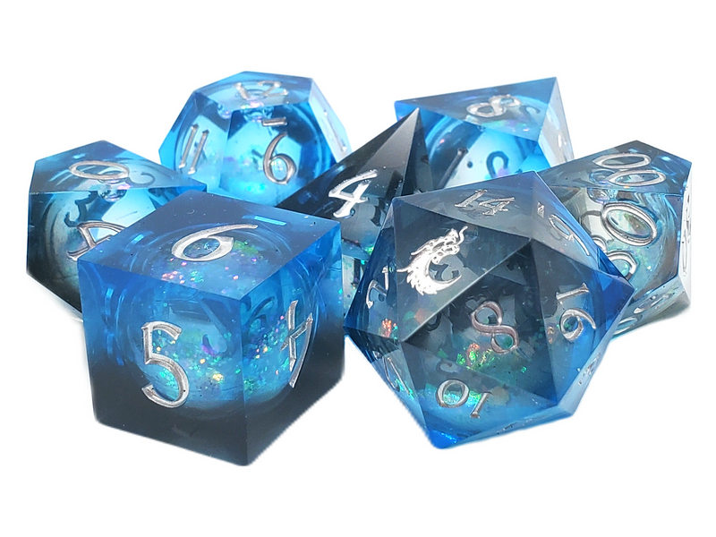 Vintage-inspired Old School Dice Packs in assorted colors, premium acrylic, for board games and RPGs, collectible set
