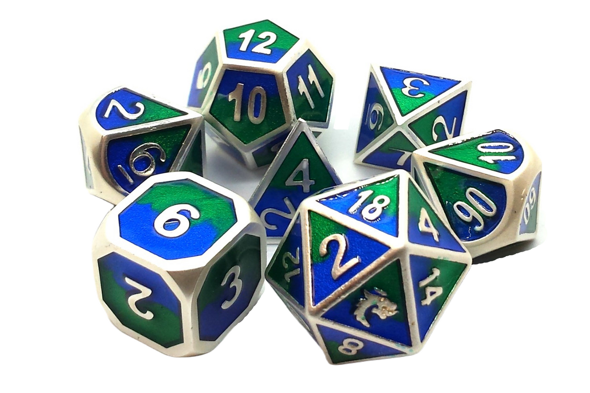 Vintage-inspired Old School Dice Packs in assorted colors, premium resin material, ideal for tabletop RPGs