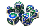 Vintage-inspired Old School Dice Packs in assorted colors, premium resin material, ideal for tabletop RPGs