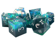 Vintage-inspired Old School Dice Packs in vibrant colors, premium resin material, set of 20 for board games and RPGs