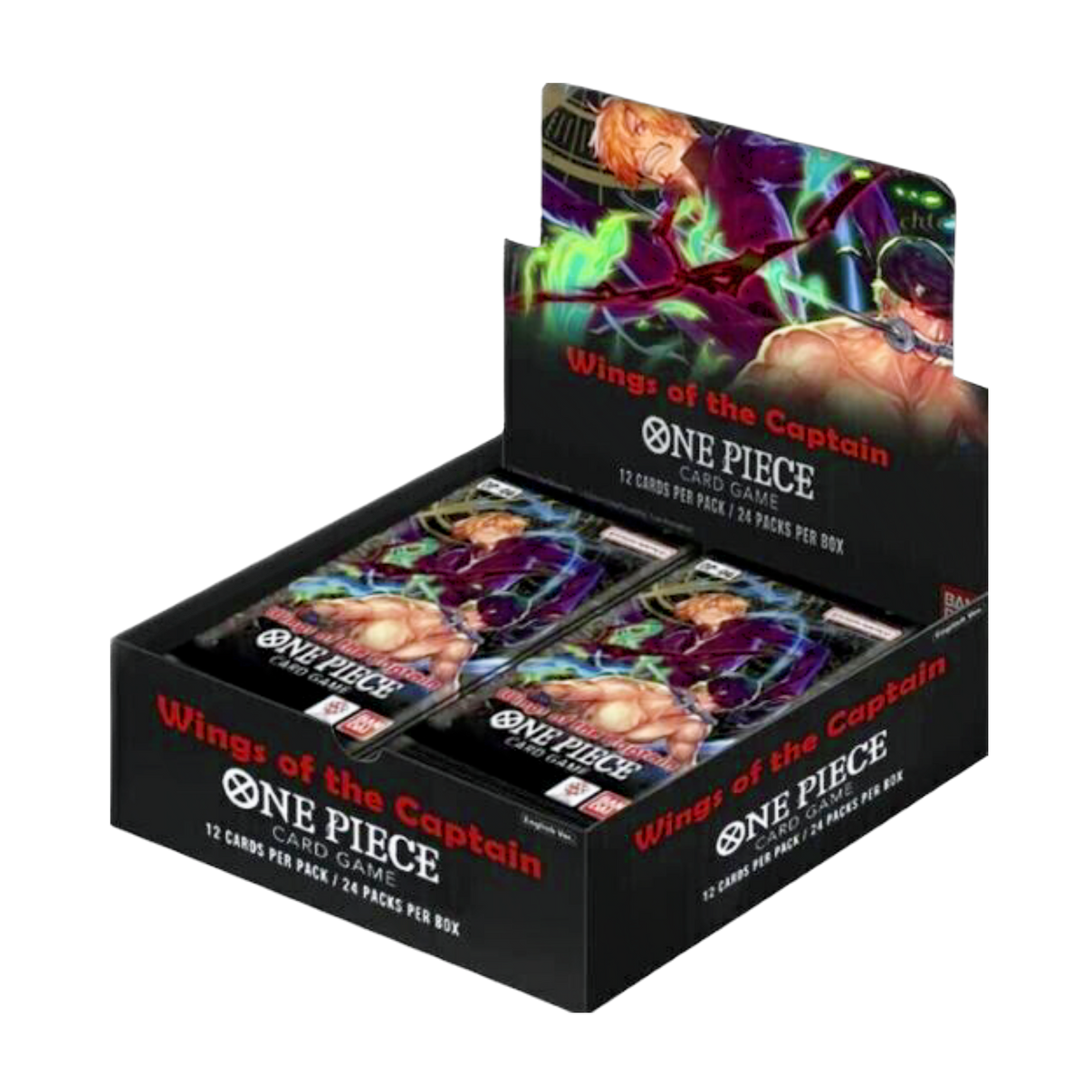 New One Piece Wings of the Captain Booster Box, sealed collectible card game, anime-themed, for fans and collectors