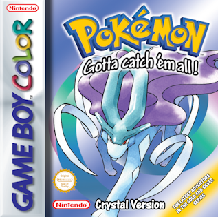 Pokemon Crystal GBC game cartridge, classic RPG for Game Boy Color, mint condition