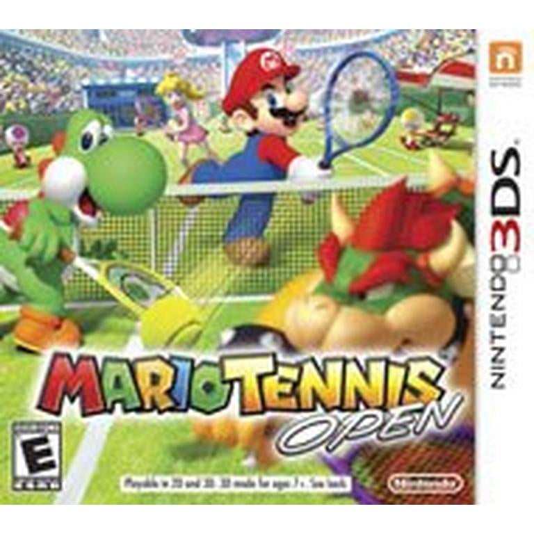 Mario Tennis Open 3DS game, vibrant graphics, multiplayer fun, family-friendly sports game for Nintendo 3DS enthusiasts
