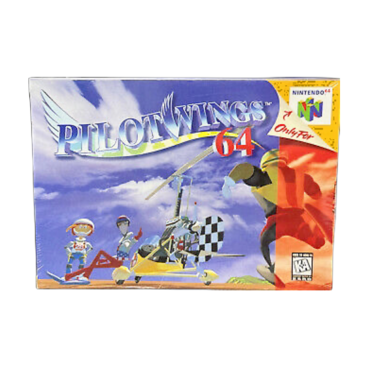 Vintage Pilotwings | N64 game cartridge, classic 90s flight simulator for Nintendo 64 enthusiasts