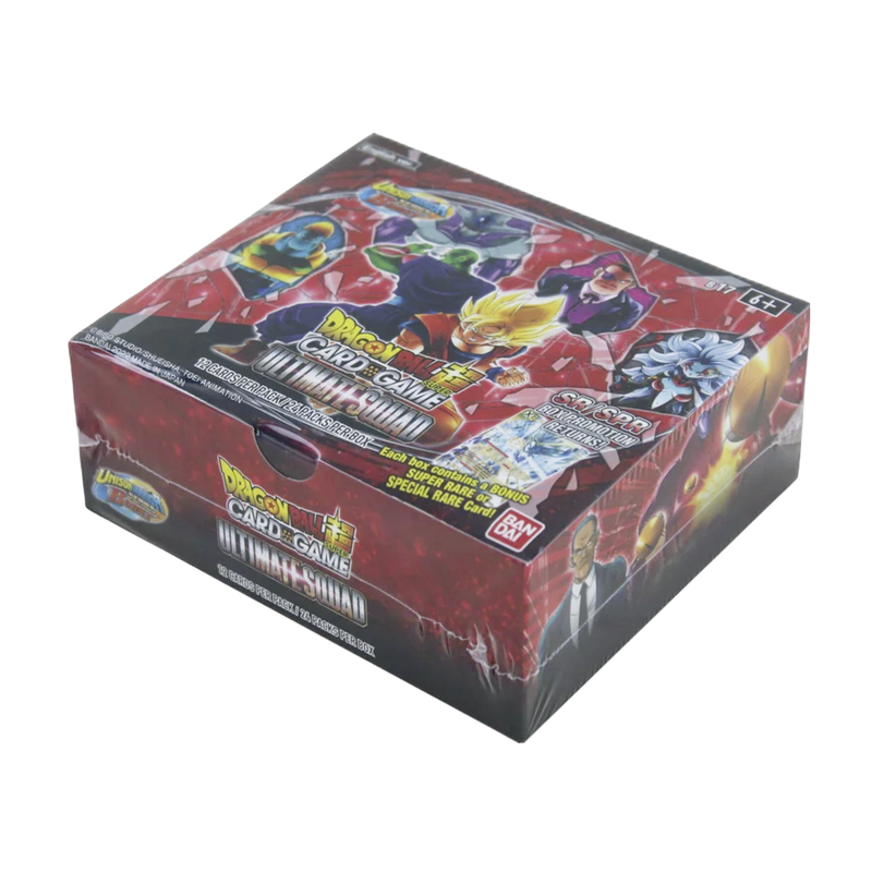 New Ultimate Squad Dragonball Z Booster Box, sealed collectible card game pack, vibrant artwork edition