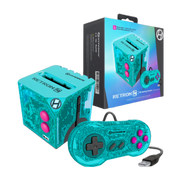 Buy now Retron Square Gameboy Advance Emulator Console in sleek black, portable gaming nostalgia, 4-inch screen