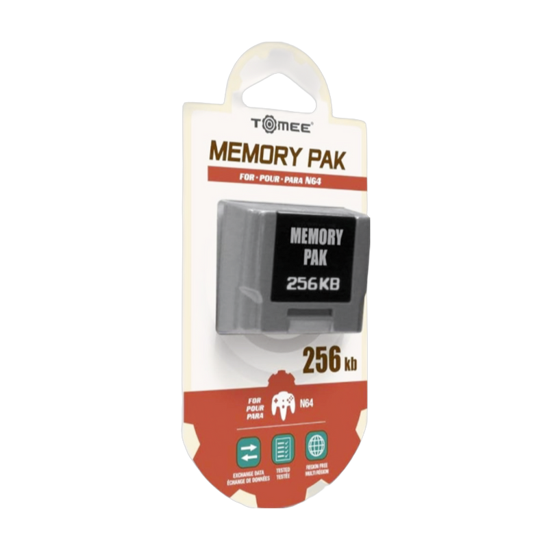 Buy N64 Memory Card, 256KB High-Speed, Durable Black Plastic, Essential for Game Saves