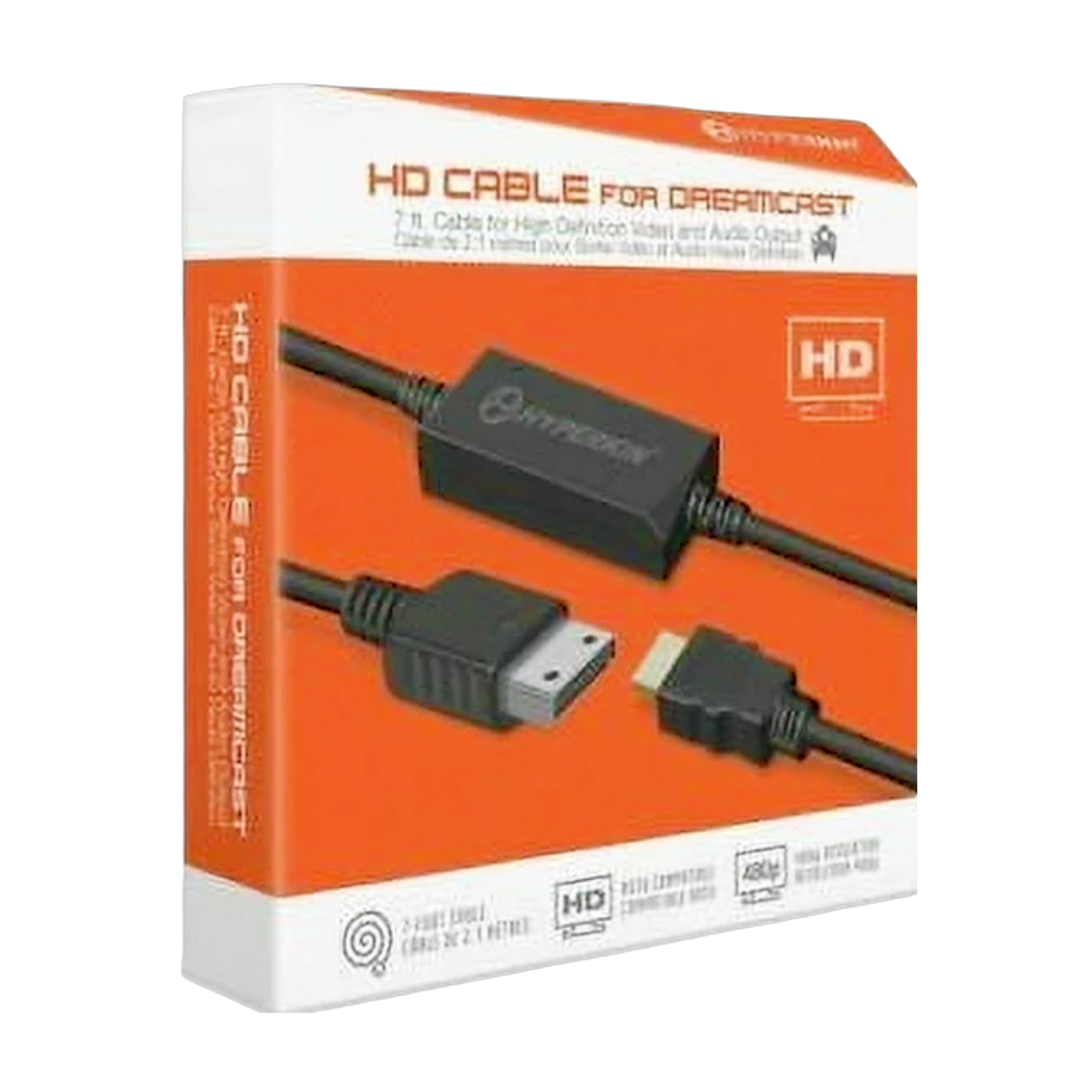 New Dreamcast HDMI Output Cable for high-definition gaming, plug-and-play setup, durable black design