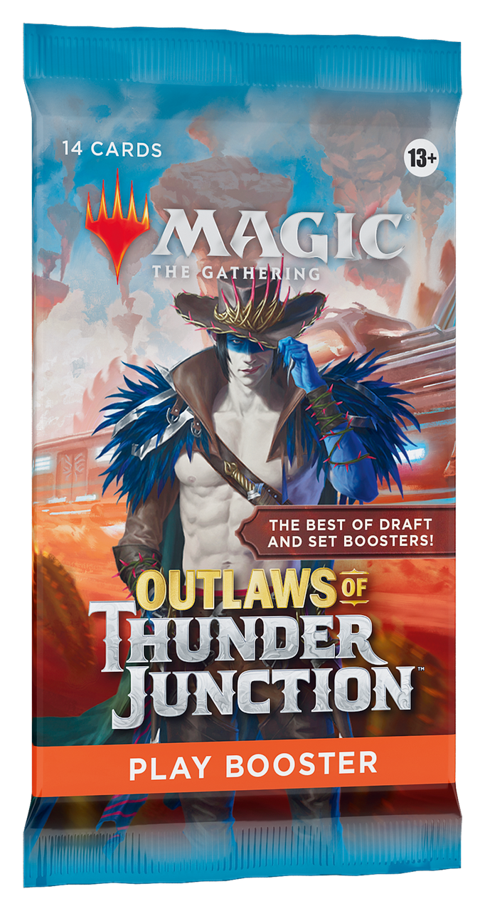 Magic: The Gathering Outlaws of Thunder Junction Booster Pack, collectible card game, new release strategy play set