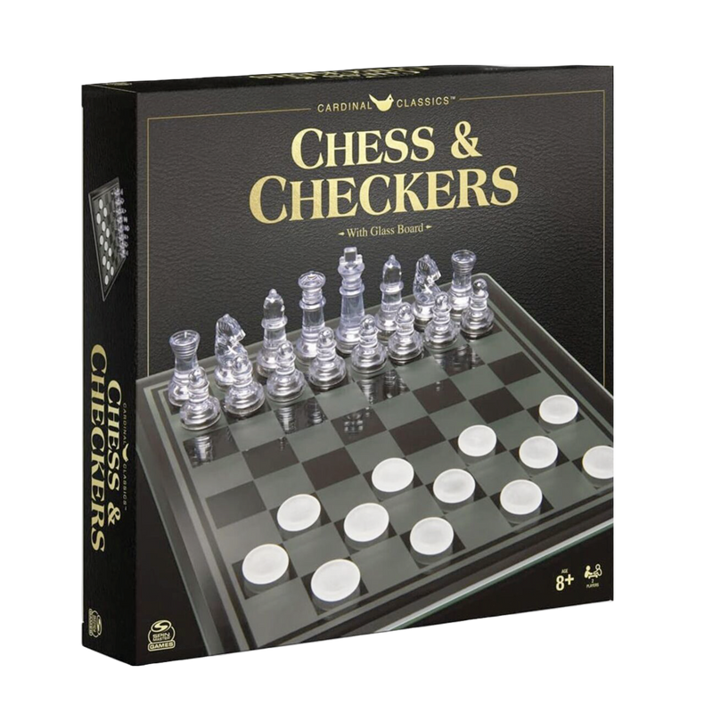 Cardinal Classics Chess set in elegant wood finish, 32-piece, strategy board game for all ages