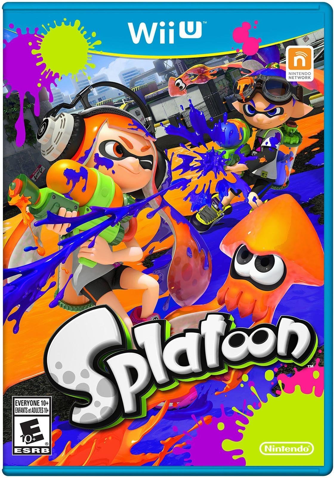 Buy Splatoon for Wii U, vibrant team-based shooter game with colorful ink battles, family-friendly multiplayer action