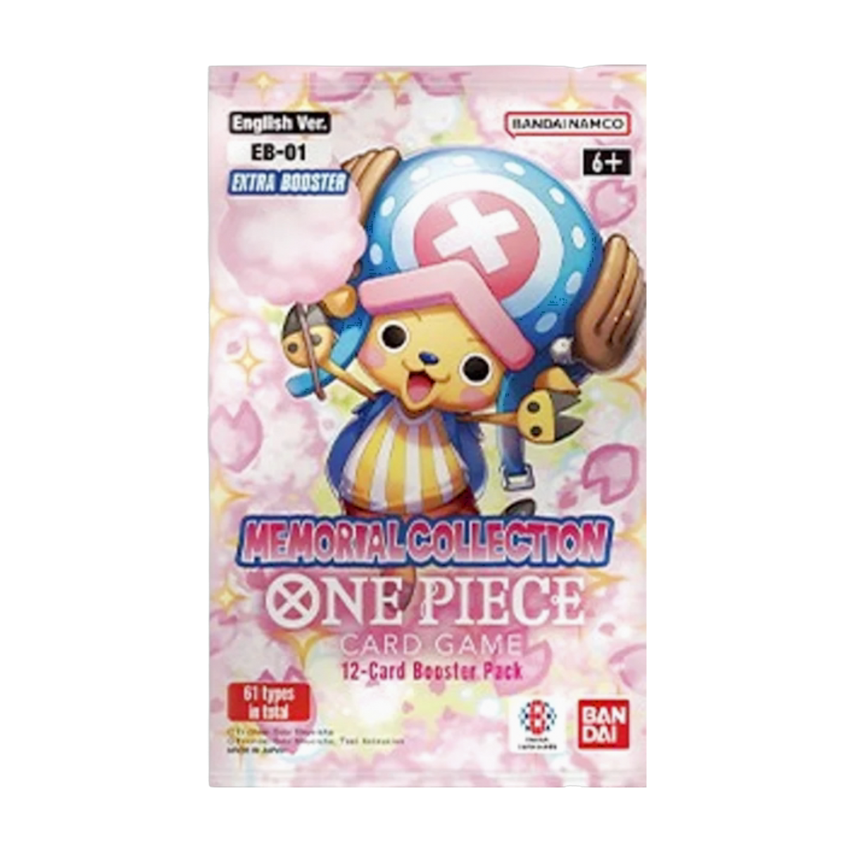 New One Piece Extra Booster 1 Memorial Collection Booster Pack, collectible anime card game, sealed package