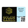 Exclusive Golem Guild Membership card, premium access to fantasy gaming community, digital benefits package included