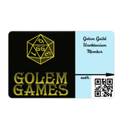 Exclusive Golem Guild Membership card, premium access to fantasy gaming community, digital benefits package included