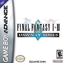 Final Fantasy I & II Dawn of Souls GBA game cartridge, classic RPG for Game Boy Advance, collectible edition