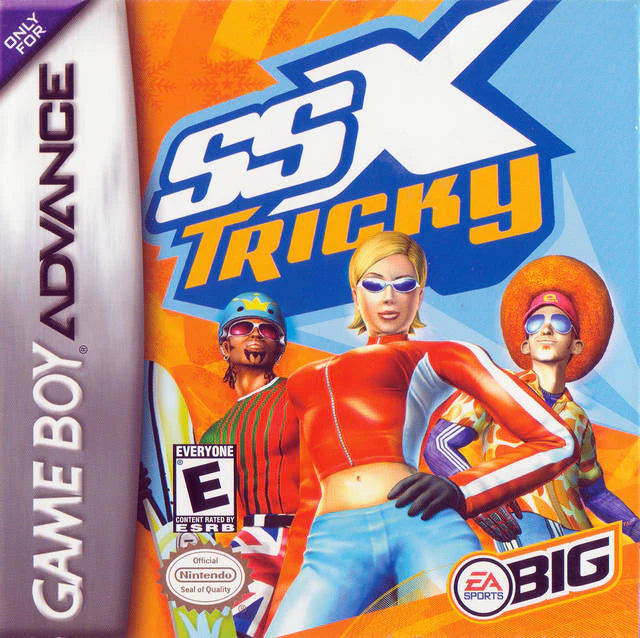 SSX Tricky GBA game cartridge, classic snowboarding video game for Game Boy Advance, vibrant cover art