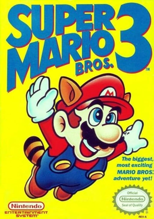 Vintage Super Mario Bros. 3 NES game cartridge, classic 8-bit platformer, collectible condition
