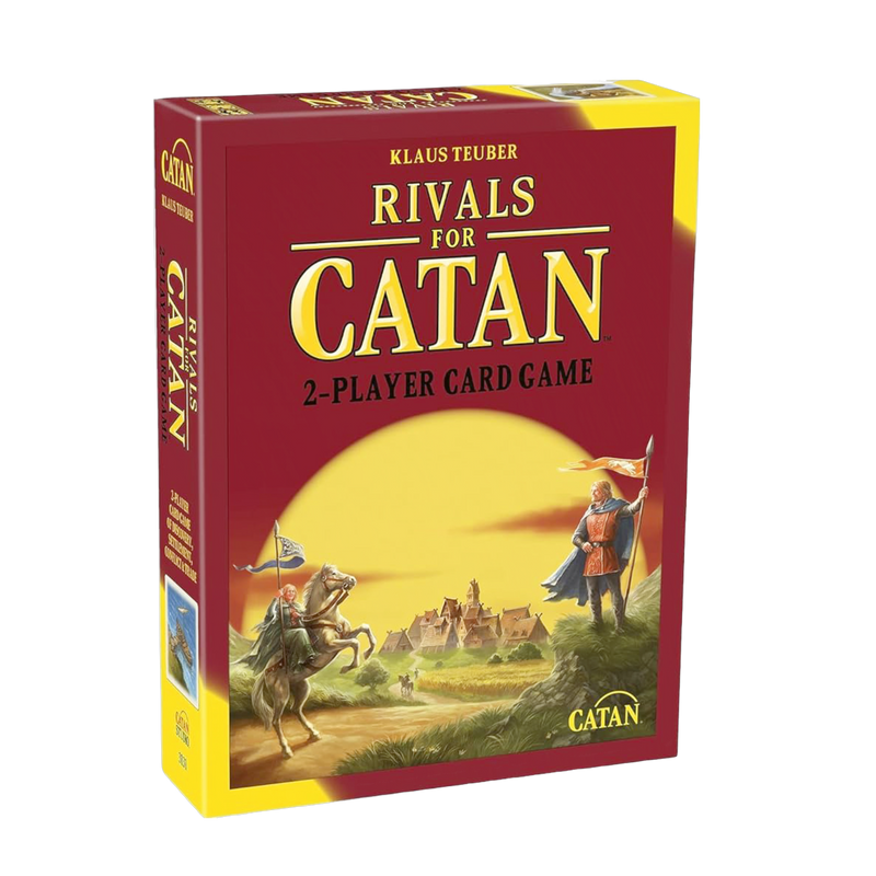 Rivals For Catan Card Game Deluxe Edition, strategy board game for 2 players, family-friendly and competitive fun