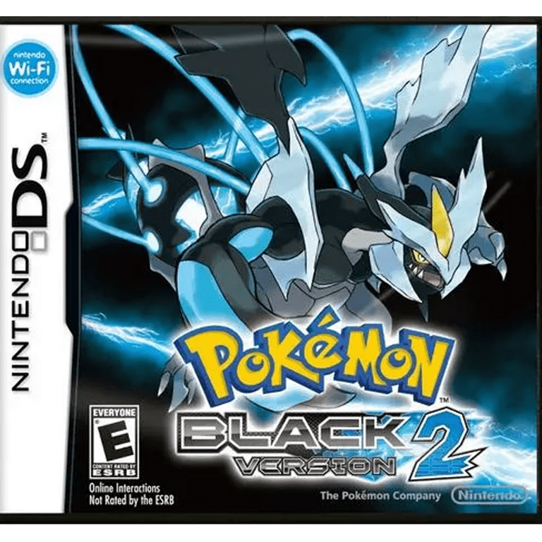 Pokemon Black 2 DS game cartridge, strategy RPG for Nintendo DS, family-friendly entertainment