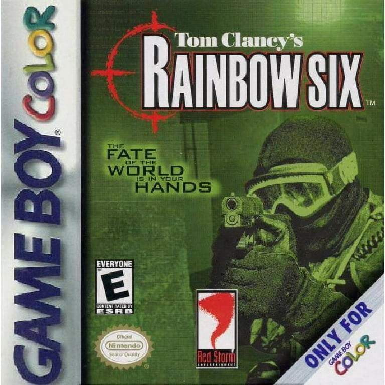 Vintage Tom Claney's Rainbow Six | GBC game cartridge, classic 90s tactical shooter for Game Boy Color