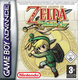 Legend of Zelda: The Minish Cap GBA classic adventure game cartridge, vibrant artwork, for collectors