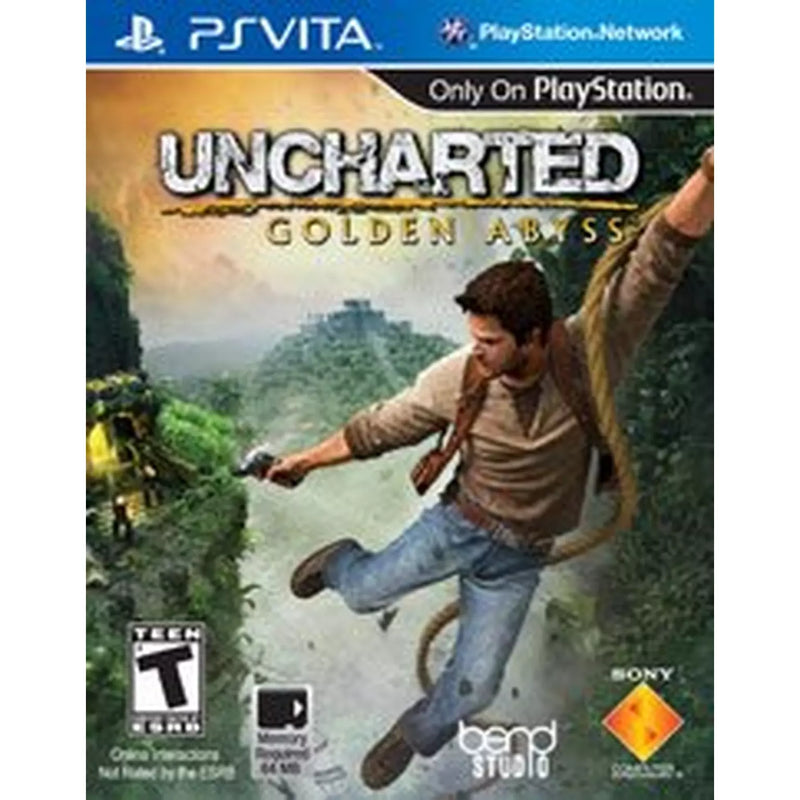Uncharted Golden Abyss PS Vita game, action-adventure, handheld gaming, vibrant graphics, immersive storyline