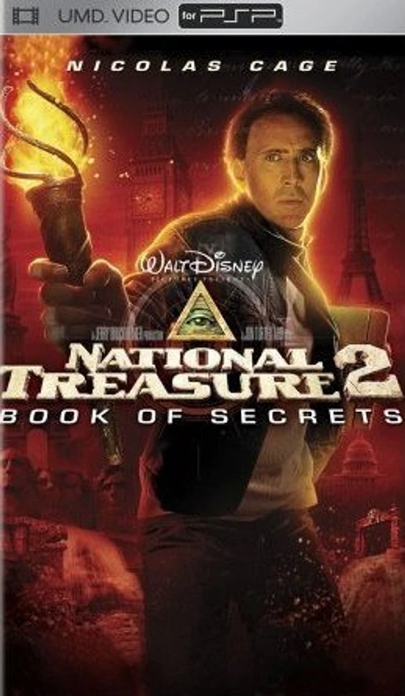 National Treasure 2 Book Of Secrets PSP movie UMD, action-packed adventure film for portable gaming enthusiasts